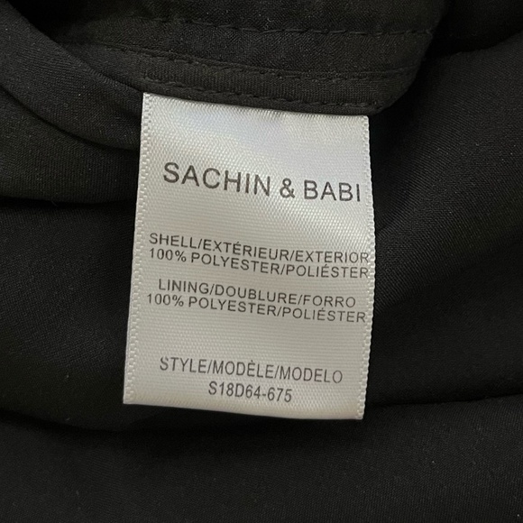 NWT SACHIN & BABI | Maslak Sequined Flounce Hem Midi Dress in Fuchsia | Size 0 - Picture 15 of 16